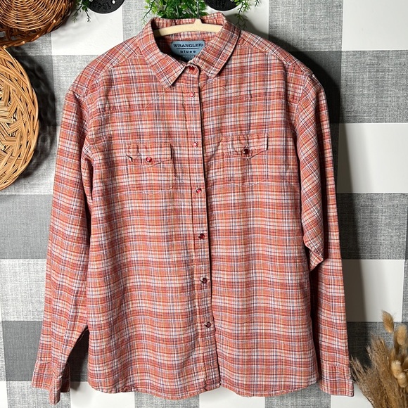 VTG Wrangler Long Sleeve Button Up - Picture 1 of 5